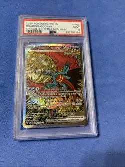 Pokemon TCG Pre En Psa9 Roaring Moon Ex Special Illustration Rare #162 - Image 1