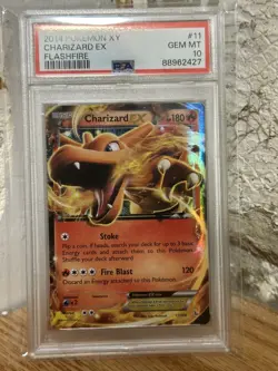 2014 Pokemon Charizard EX 11/106 Holo Flashfire XY - PSA 10 - Image 1