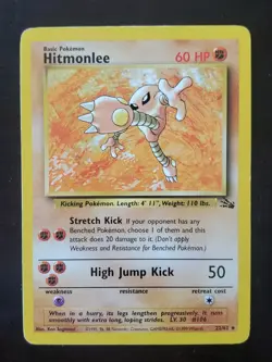 Pokemon Hitmonlee Fossil Unlimited 22/62 - Image 1