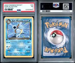 2000 Pokemon Dark Blastoise 20/82 Team Rocket 1st Edition PSA 1 - Image 3