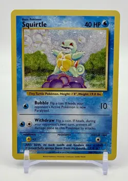 💧 Pokemon TCG Squirtle 1/034 – Classic Collection Holo – NM 💧 - Image 1