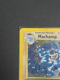 Pokemon Machamp 1st Edition Base Set Holo 8/102 1999 WOTC Heavy Played - Image 4