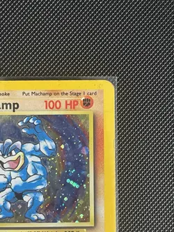 Pokemon Machamp 1st Edition Base Set Holo 8/102 1999 WOTC Heavy Played - Image 5