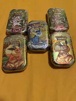 🚨 ✅ Pokemon TCG - Prismatic Evolutions Mini Tins x5 *BRAND NEW SEALED* 🚨✅ - Image 1