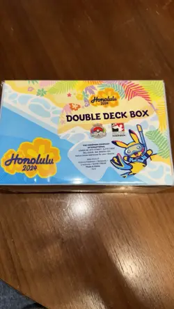 2024 Honolulu Pokemon World Championships Competitor Double Deck Box | New - Image 2