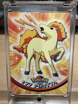 2000 Topps Pokemon TV Animation Edition Series 2 - Ponyta #77 Blue Topps Logo - Image 1