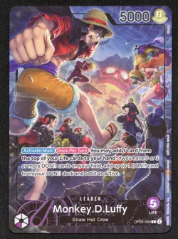 Monkey.D.Luffy (PSA Magazine) OP05-060 One Piece Promotion Cards Foil LP/MP Bend - Image 1