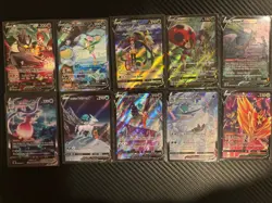 Pokemon - Serperior, Lilligant, Zacian - 10 V/VMAX Holo Full Alt Art Card Lot - Image 1