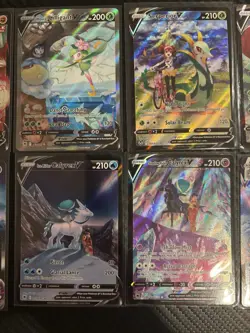 Pokemon - Serperior, Lilligant, Zacian - 10 V/VMAX Holo Full Alt Art Card Lot - Image 3