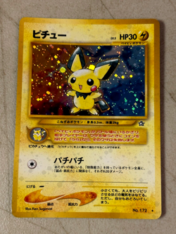 Pichu #172 Neo Genesis 1996 Vintage Holo Japanese Pokemon NM/MT Card - SWEET ! - Image 1