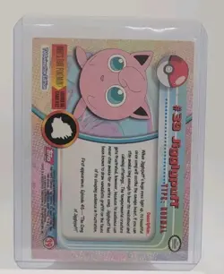 Jigglypuff #39 Topps Pokemon Card - Topps Blue Logo TV Animation Edition LP - Image 4