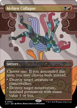 Molten Collapse (Borderless) - Near Mint MTG The Lost Caverns of Ixalan - Image 1