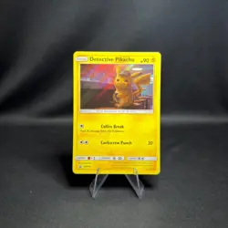 Detective Pikachu SM190 Promo Holo Lightly Played Pokemon Card 2019 NM/M - Image 1