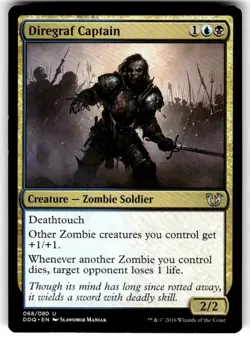 Magic: The Gathering Creature Diregraf Captain MTG Uncommon Regular - Image 1