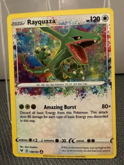 Rayquaza 138/185 Pokemon Swsh04: Vivid Voltage Holo - Near Mint - Image 1