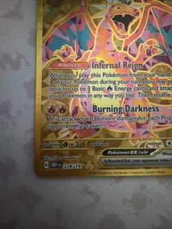Charizard ex 228/197 SV03: Obsidian Flames Gold Hyper Rare Pokemon Card - Image 5