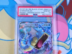Gyarados GX 2019 Pokemon Sun & Moon Black Star Promo Hidden Fates Tins PSA 10 💎 - Image 3