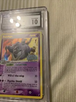 2006 POKEMON EX CRYSTAL GUARDIANS DUSCLOPS REVERSE HOLO 17/100 CGC 10 GEM MINT - Image 3