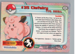 Topps Pokemon Clefairy #35 2000 TV Animation Edition Non Holo - Image 2