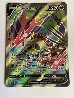 Pokemon TCG Eternatus V Sword & Shield SWSH044 Black Star Promo - Image 1