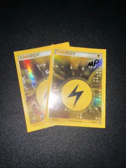 Pokemon TCG Lightning Energy 106/108 Power Keepers Holo Rare MP - Image 3