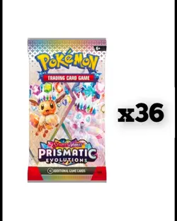 Pokemon TCG: Prismatic Evolutions Booster Packs Factory Sealed (36x) - Image 1