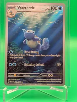 Pokemon Wartortle 171/165 Sv: Scarlet & Violet 151 IR Illustration Rare - Image 1