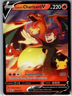 Lance's Charizard V SWSH133 SWSH: Sword & Shield Promo Cards - Pokemon Card - NM - Image 1
