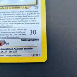 Pokemon TCG Karte - Togetic 16/111 Neo Genesis Deutsch Holo Rare - Image 5
