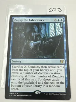 Empty the Laboratory Commander: Innistrad: Midnight Hunt #14 Rare - Image 2