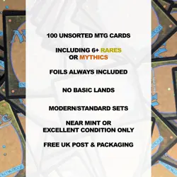 100 MTG Magic the Gathering Unsorted Bulk with Rares – R/UC/C/FOIL - FREE P&P - Image 2