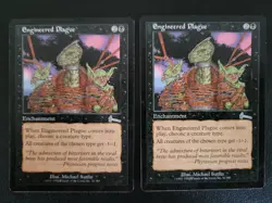 Engineered Plague x2 – Urza's Legacy 1999 MTG Enchantment Lot LP MTG - Image 1