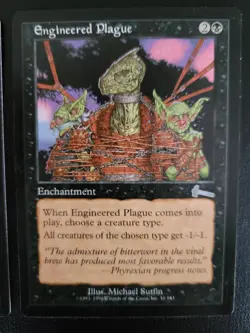 Engineered Plague x2 – Urza's Legacy 1999 MTG Enchantment Lot LP MTG - Image 2