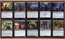 Lot 10x Black Zombie Creatures Set Magic MTG Commander EDH Lord of the Accursed - Image 1