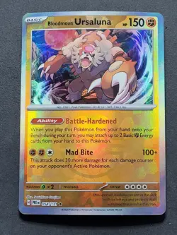 Bloodmoon Ursaluna 054/131 Poke Ball Pattern Prismatic Evolutions Pokemon TCG - Image 1