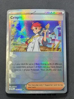 Crispin 105/131 Poke Ball Pattern Prismatic Evolutions Pokemon TCG - Image 1