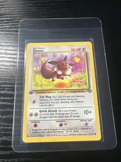Eevee 51/64 1st Edition Jungle WOTC Vintage Pokemon - Image 1