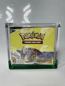 Pokemon TCG Sword & Shield Evolving Skies Booster Box Sealed + Wyrm Prism Case - Image 1