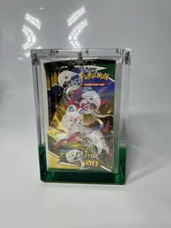 Pokemon TCG Sword & Shield Evolving Skies Booster Box Sealed + Wyrm Prism Case - Image 4