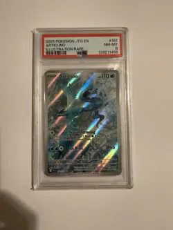 Pokemon Articuno 161/159 Sv09 Journey Together Illustration Rare Holo 2025 PSA 8 - Image 1