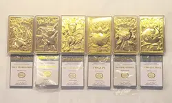 1999 Burger King Pokemon 23K Gold Plated Card Complete Set w Pokeballs & COA - Image 4