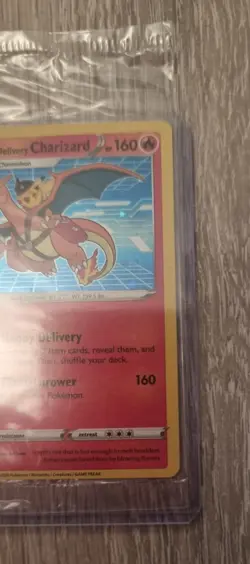 Pokemon TCG Special Delivery Charizard Promo Card SWSH075 Holo Sealed - Image 3