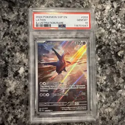 Pokemon Latios Surging Sparks Illustration Rare 203/191 PSA 10 Gem Mint TCG - Image 1