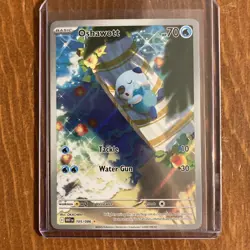 Pokemon TCG : Oshawott 105/086 Sv: White Flare Illustration Rare Holo NM - Image 1