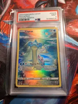 Pokemon TCG Lapras Crown Zenith: Galarian Gallery Holo Card PSA 9 Mint GG05/GG70 - Image 1