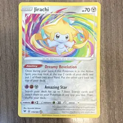 Pokemon Jirachi Amazing Rare Holo 119/185 Swsh04: Vivid Voltage Basic 70 HP - Image 1