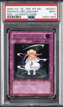 2004 YU-GI-OH! RDS-RISE OF DESTINY #EN057 PIKERU'S CIRCLE OF ENCHANTMENT PSA 9 - Image 1