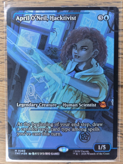 MTG TMNT April O'Neil, Hacktivist Showcase Foil card NM - 0282 - Image 1