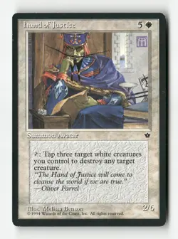 Hand of Justice - Fallen Empires - #5 - Non-Foil - NM - MTG - Image 1