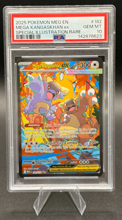2025 POKEMON MEG SPECIAL ILLUSTRATION RARE #182 MEGA KANGASKHAN EX PSA 10 - Image 1